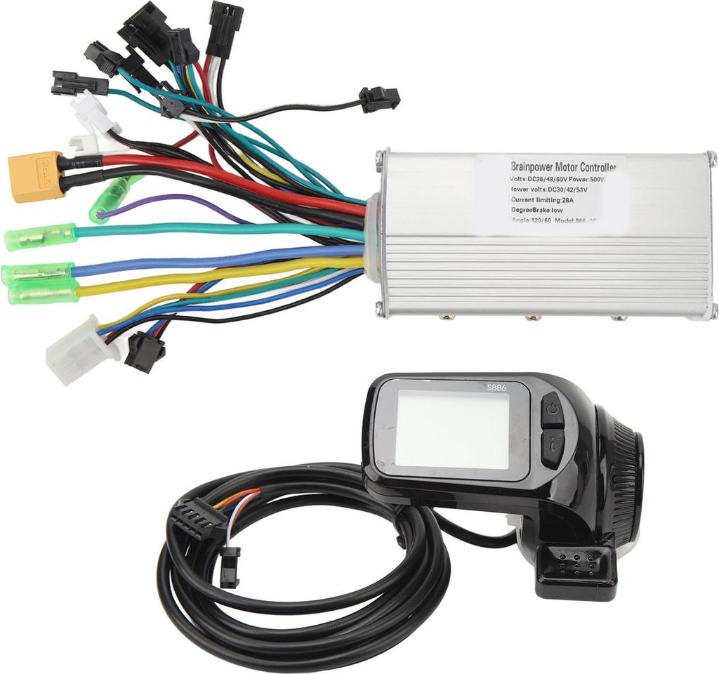 Bürstenloser Motor Controller 36 V 48 V 60 V 500W 28A 3 Modus Sinus -Wellengeschwindigkeitsregler mit Anzeige