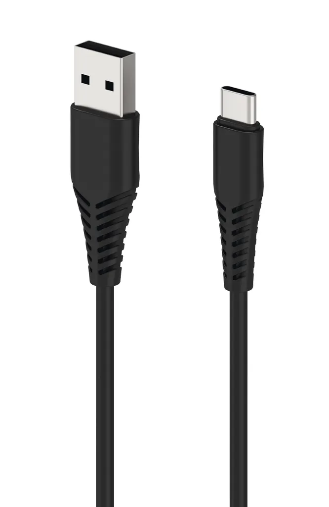 2GO 797281 Cavo USB Type-C 100cm Nero - Ricarica e Sincronizzazione Dati - 2