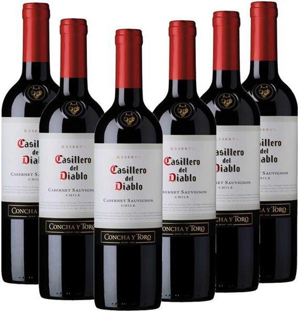 6x Casillero del Diablo Cabernet Sauvignon 13,5% Vol. 0,75L Produktbild 1