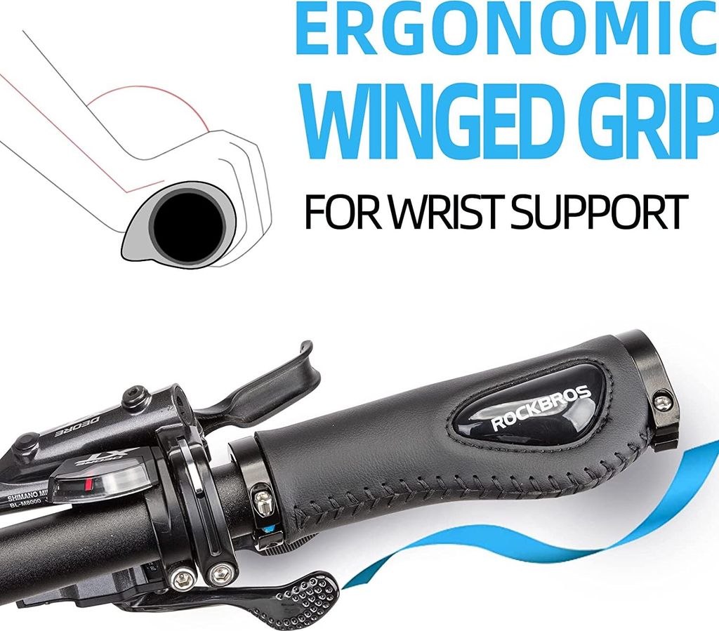 ROCKBROS Fahrradgriffe Ergonomische Lenkergriffe Lock-On Produktbild 4