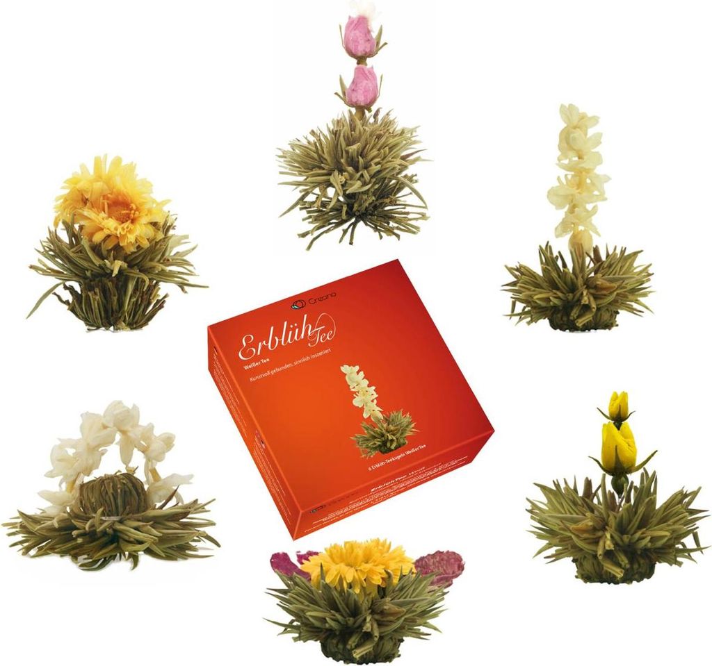 „ErblühTee“ in edler Geschenkbox | Weißtee (6 verschiedene Produktbild 
