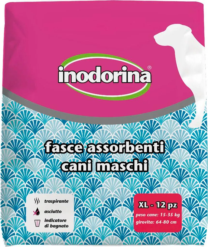 Pannolini Inodorina 12 Pezzi per Cani in Convalescenza - Protezione Sicura