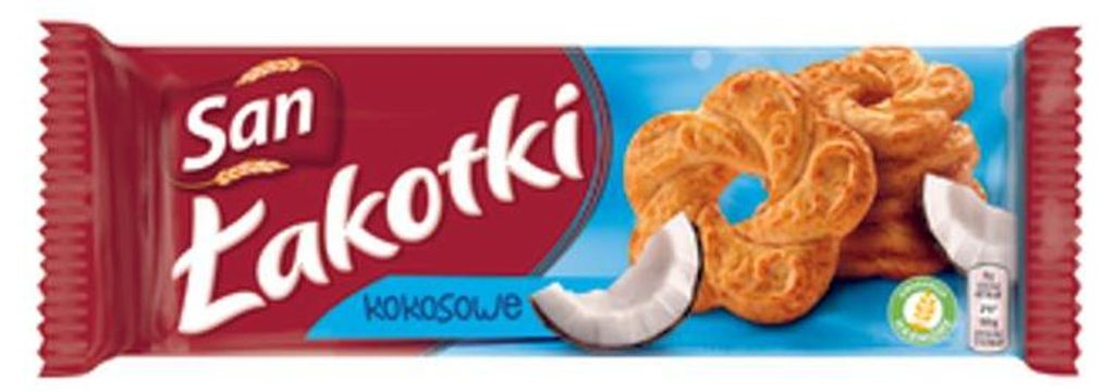 Sušenky Łakotki San kokosové 168 g Obrázek produktu 
