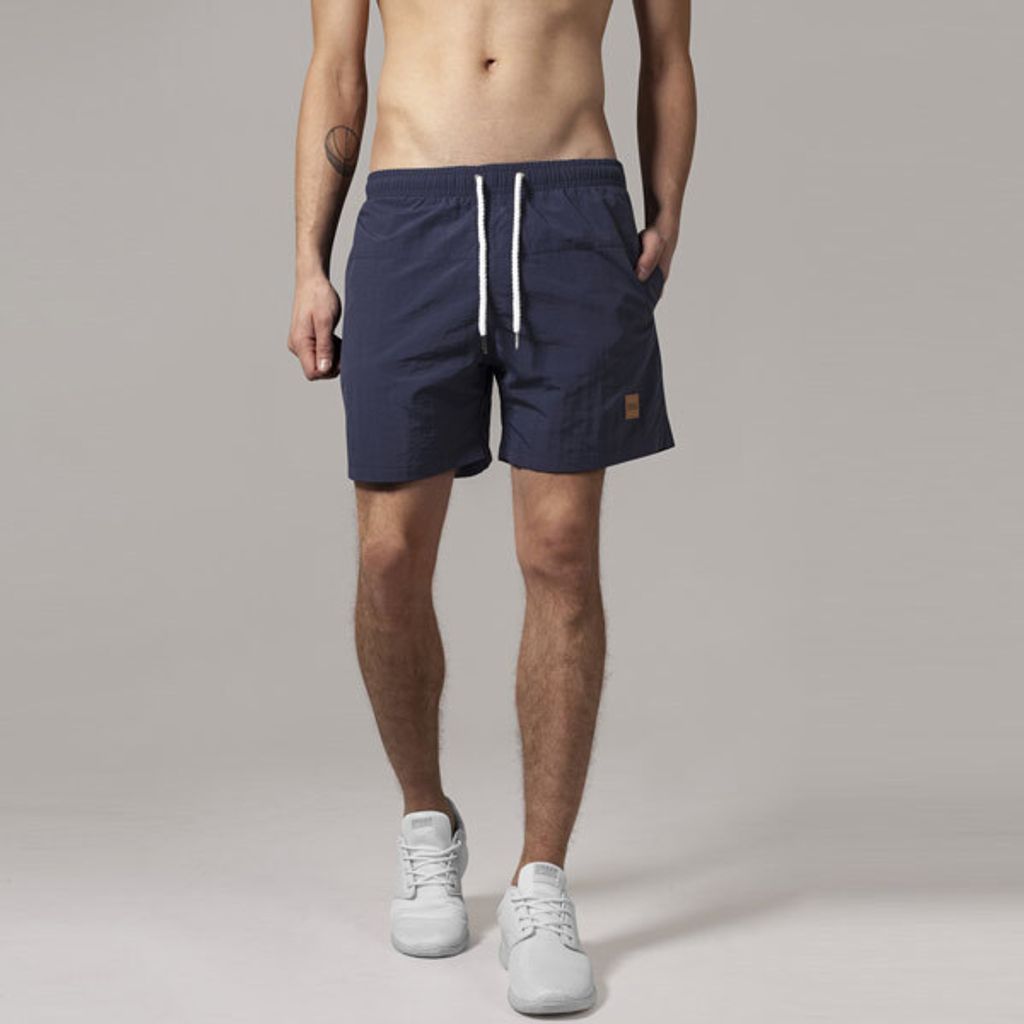 Pantaloncini da uomo Urban Classics Block Swim Shorts blu Immagine del prodotto 