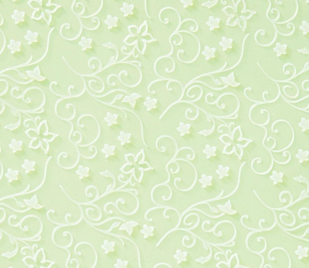 Fondant Prägematte Silikon für Torten GRACEFUL VINES Grün 50,8x50,8cm 115701