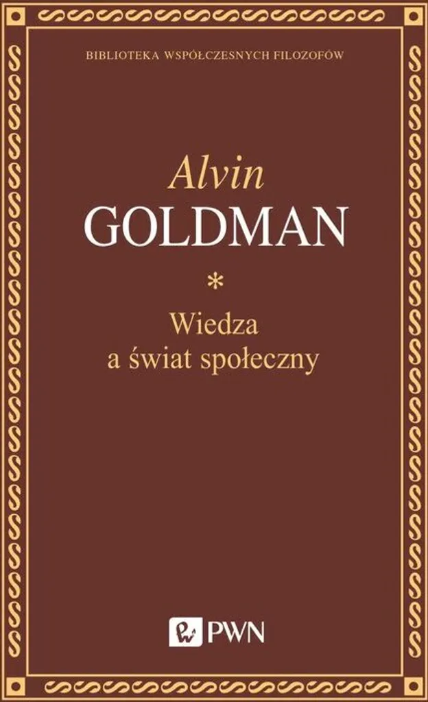 Livre de philosophie Wiedza a świat społeczny de Goldman en polonais