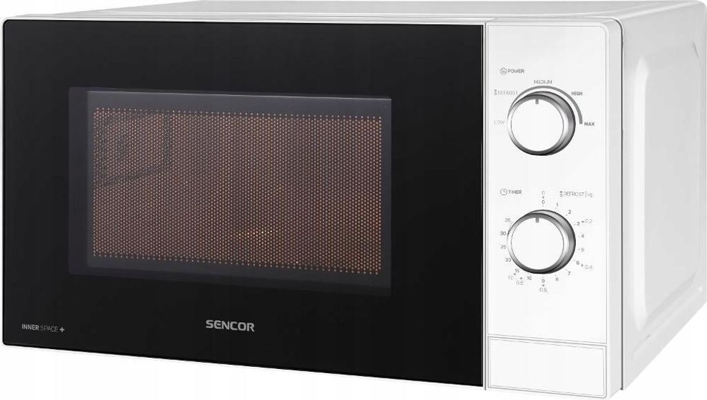 Kleine Sencor Mikrowelle Weiß 20L 700W, Emaillierter Produktbild 