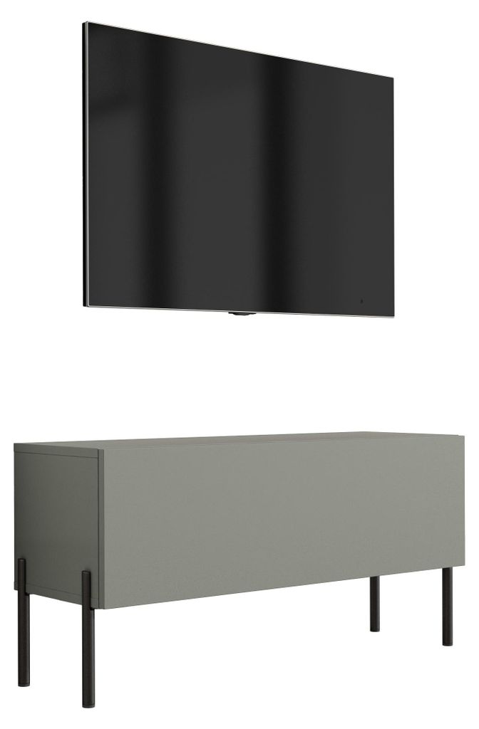 Mobile TV : Aloe, 100 x 52 x 32 cm, gambe nere Immagine del prodotto 