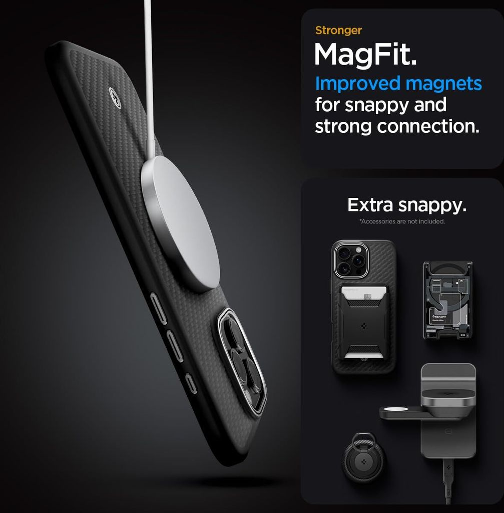 Spigen dla iPhone 16 Pro Case [Kevlar 1500D Protection] Zdjęcie produktu 6