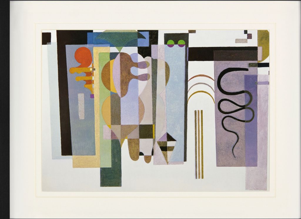 Wassily Kandinsky Gerahmtes Bild Mit Edlem Passepartout | Wand-Bilder | Im Bilderrahmen - Zwei Grüne Punkte, 1935 (60 x 80 cm)