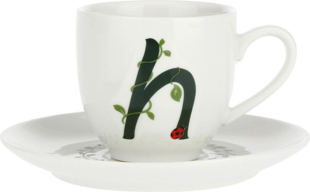 La Porcellana Bianca Tasse und Untertasse 90 ml Muster h P00370015H