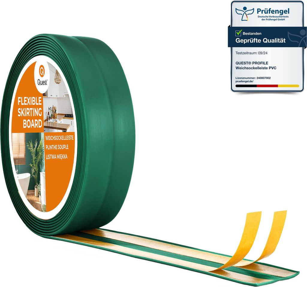 QUEST Podlahové lišty PVC 30x30mm, 15m, Samolepicí Obrázek produktu 
