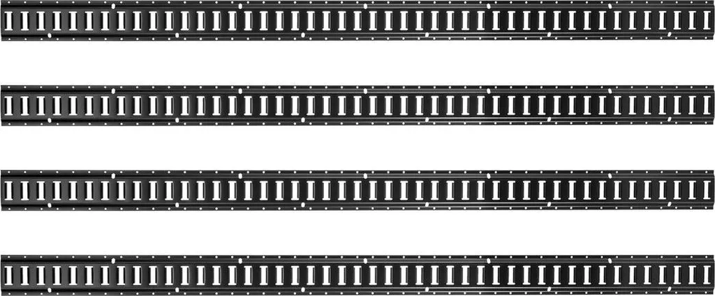 Kit Rails d'Arrimage E-Track 2,3m avec 26 Accessoires et Sangles