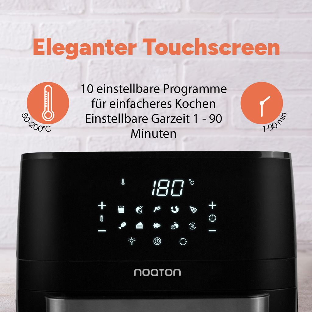 Noaton A120 Ultra Pro Heißluftfritteuse 12L, ohne Öl, Produktbild 4