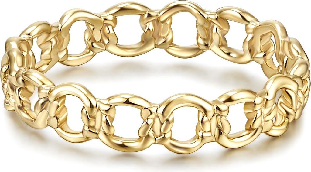Ring Sterling Silber gelbgold 56