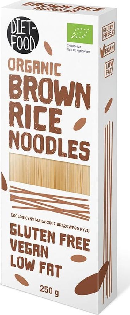 MAKARON (RYŻOWY RAZOWY) NOODLE BIO 250 g - DIET-FOOD