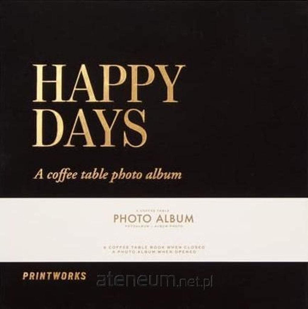 Fotoalbum. Happy Days Black Produktbild 