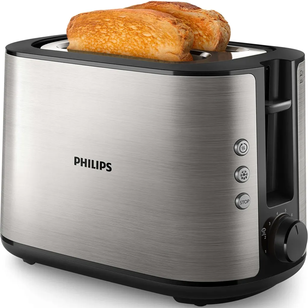 Philips HD2650 Tostapane Serie Viva - Acciaio Inox e Alta Precisione