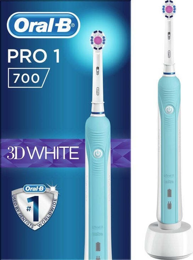 Oral-B Elektrische Zahnbürste PRO 700 weiß/blau Produktbild 14