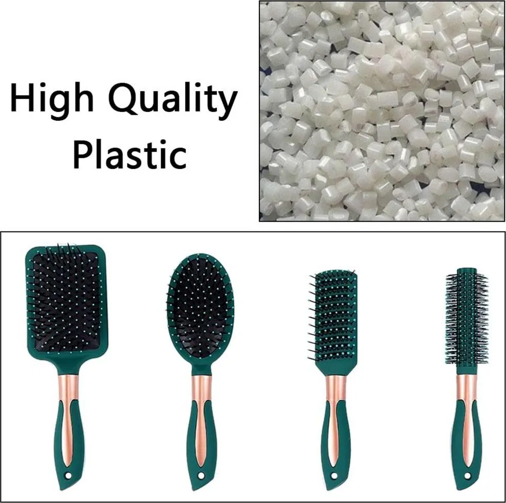 Démêlage Cheveux Longs sans Douleur avec la Brosse Ovale Antistatique x4