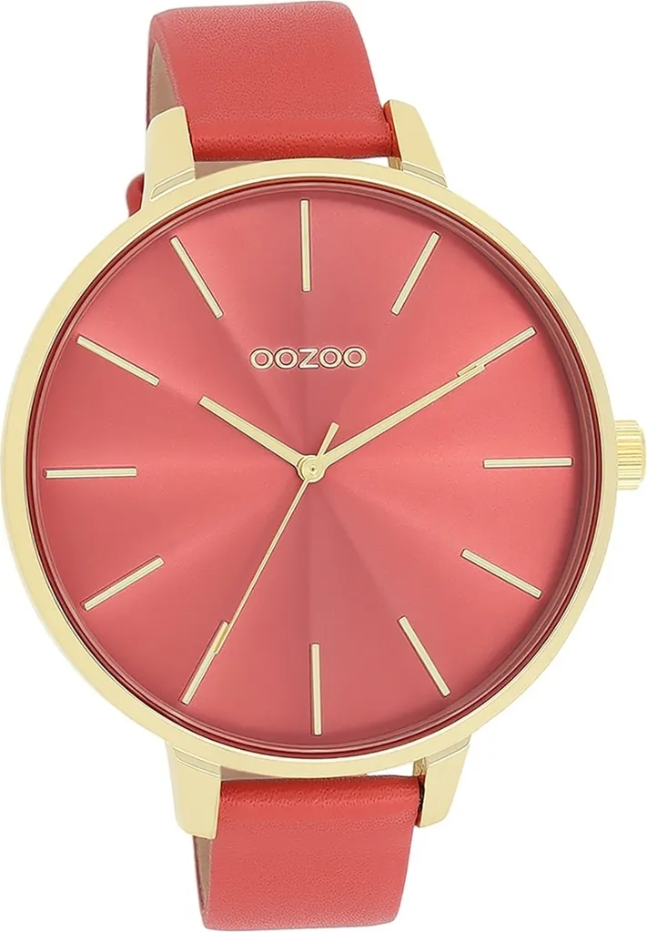 Oozoo orologio da donna in pelle orologio analogico al quarzo bracciale arancione Timepieces D2UOC11255