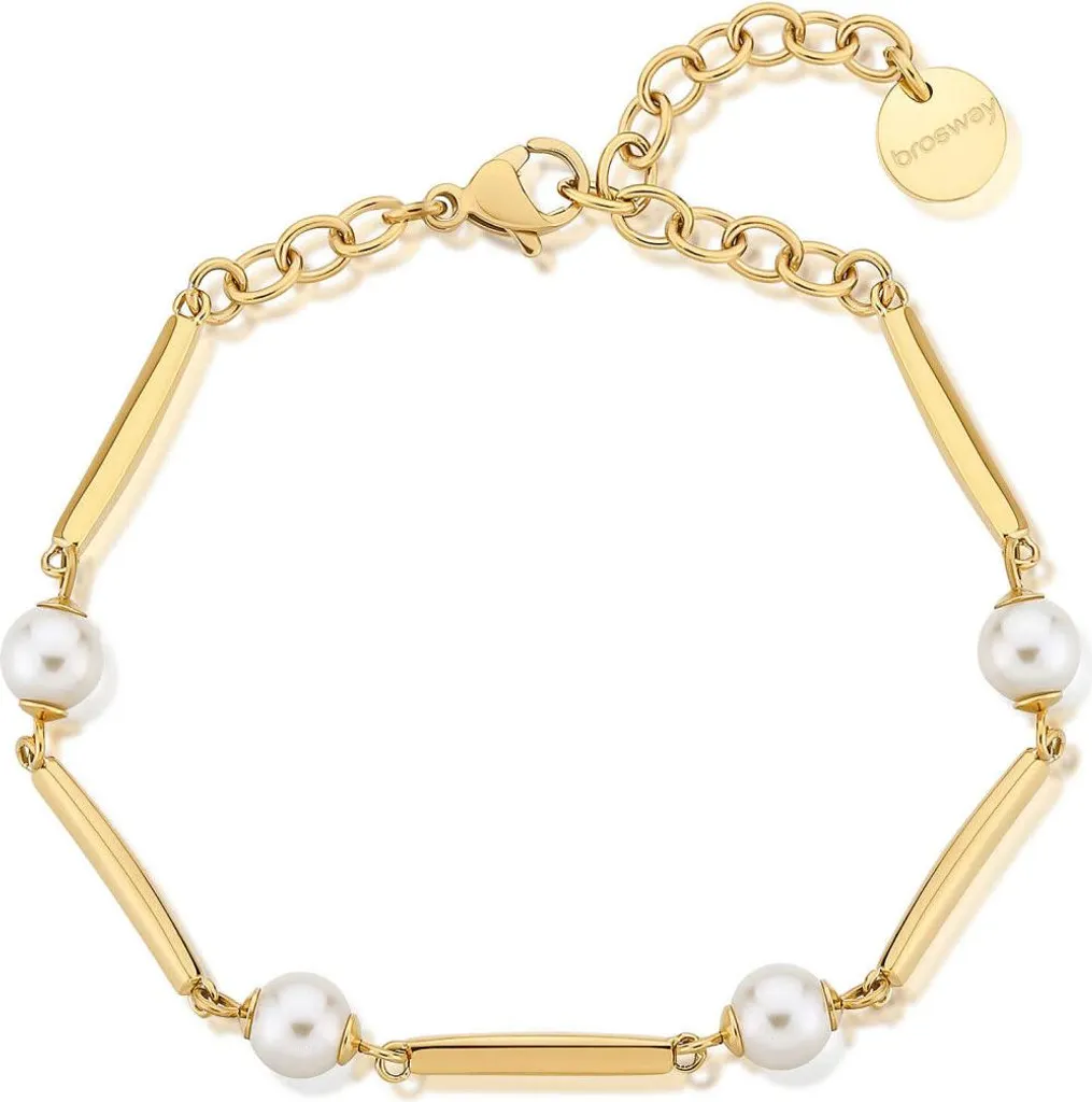 Bracelet perles et or 18 carats BFF165 : finition luxe et ajustable