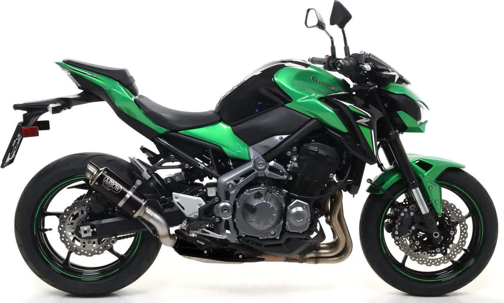 Pot d'échappement Arrow GP2 Dark Z900 - Finition Noir Mat Inox