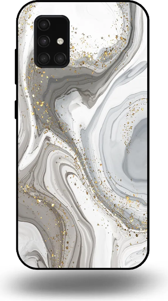 Offerta Cover Samsung A71 5G Marmo Silver - Smartphonica TPU Shock