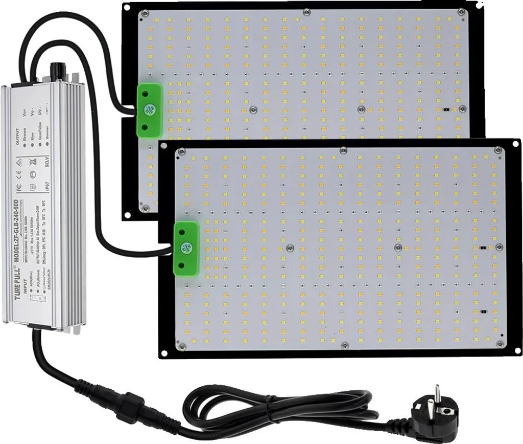 Système LED horticole 240W anti-chaleur pour éviter de brûler vos fleurs