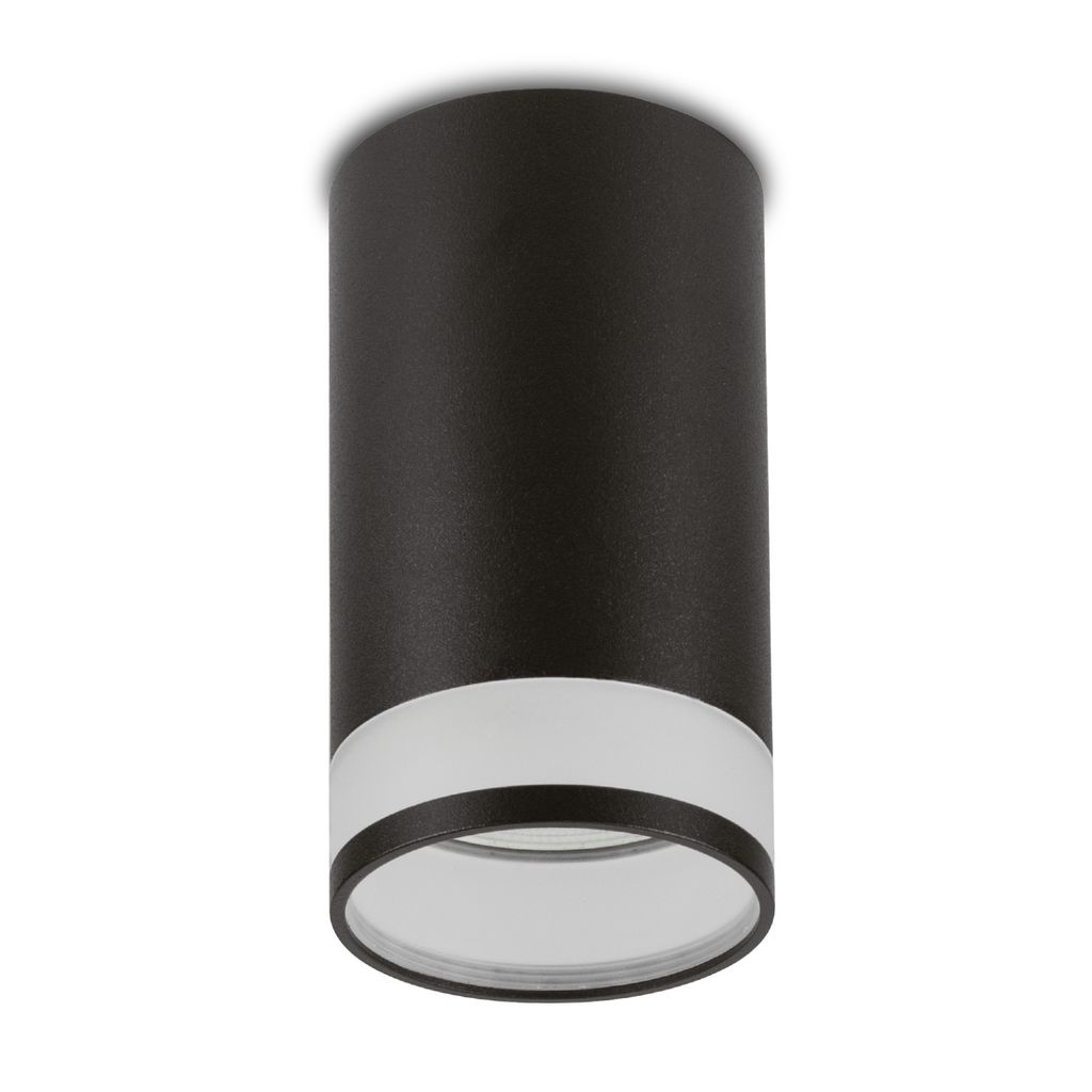 Maclean Anbauleuchte/Spot, rund, Aluminium, GU10, 55x105mm, schwarz, MCE361 B
