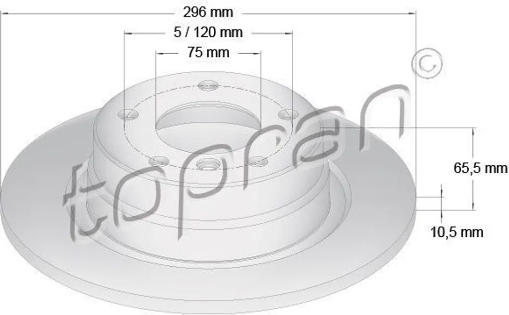 Disque de frein arrière anti-vibration pour BMW Série 3 E90 et E92 500950