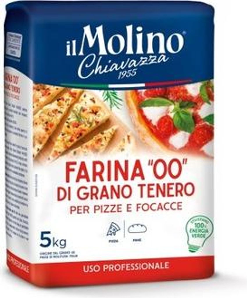 Manitoba Farina 0 di Grano Tenero Mehl 5kg - il Molino Chiavazza