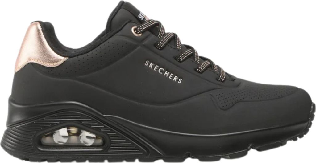 SKECHERS UNO scarpe sportive da donna - SHIMMER 155196-BBK Immagine del prodotto 