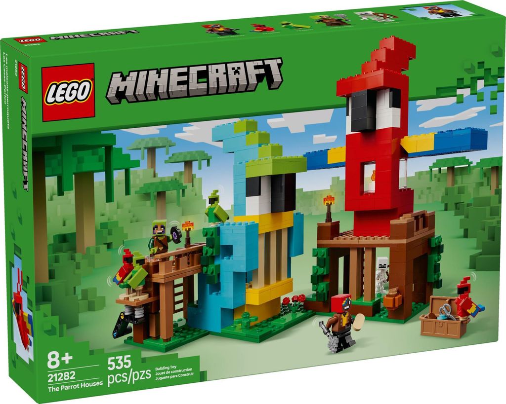 Minecraft 21282 Le case dei pappagalli Immagine del prodotto 