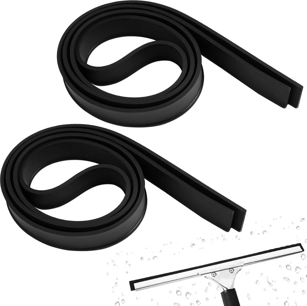 Ersatz Gummi-Wischer für Fenster und Dusche - 2 Stück - 105 cm