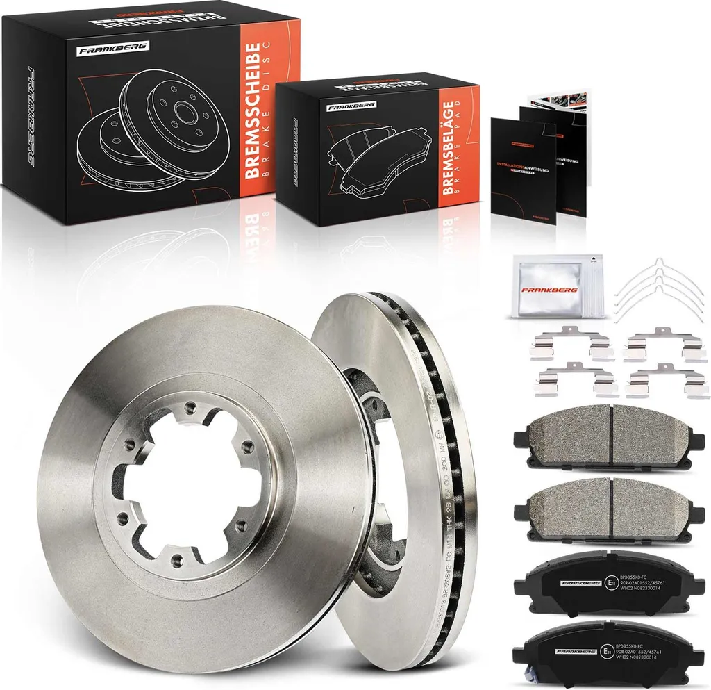 Kit Freins Frankberg : 2 Disques et 4 Plaquettes pour Nissan Pathfinder R50