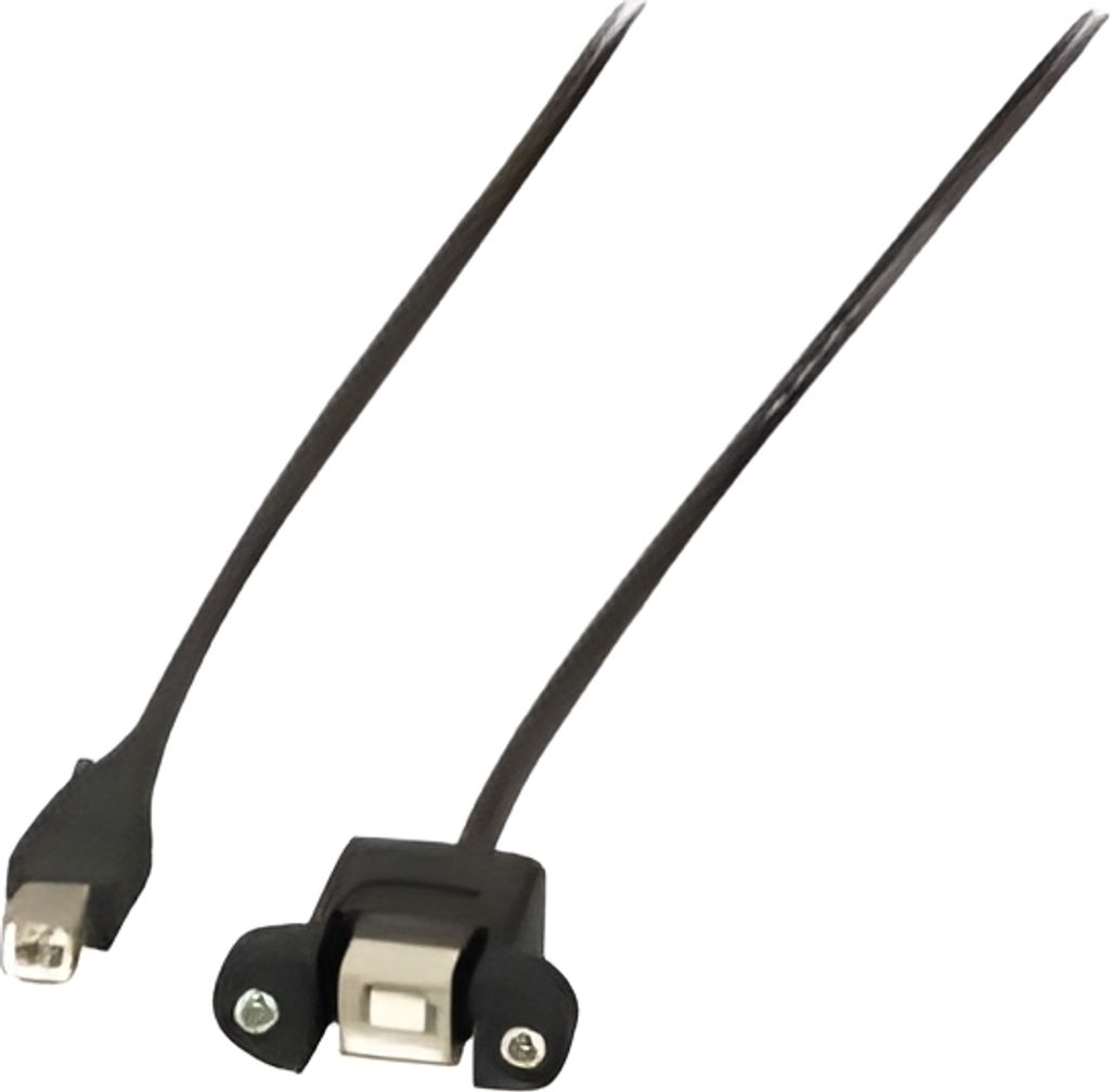 EFB USB2.0 Verlängerung B-B,St.-Einbaubuchse,1m,sw,Classic