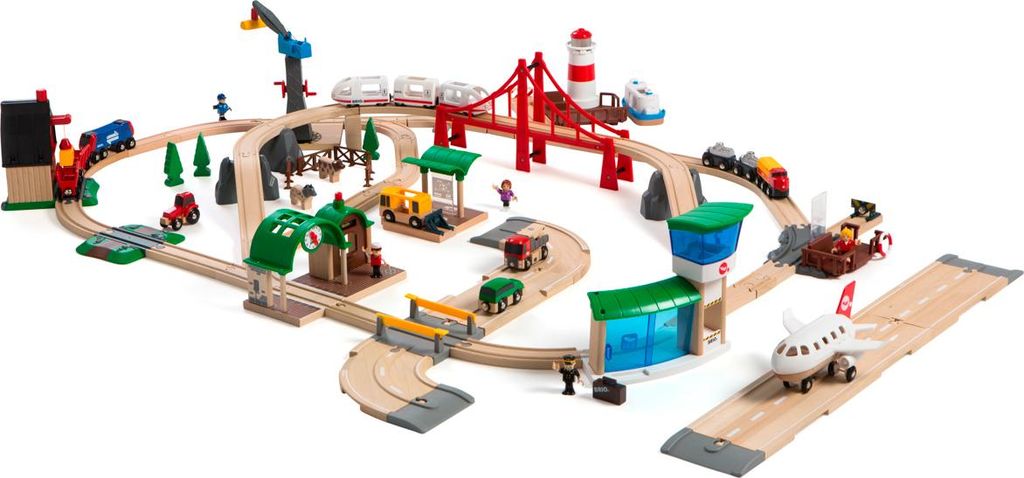 BRIO World - 33766 Großes Premium Set in Kunststoffboxen Produktbild 