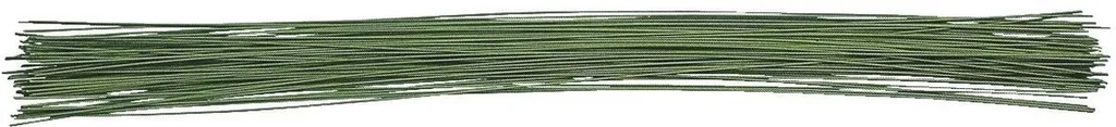 Fil de fer pour fixer les fleurs et décorations tiges 30cm vert