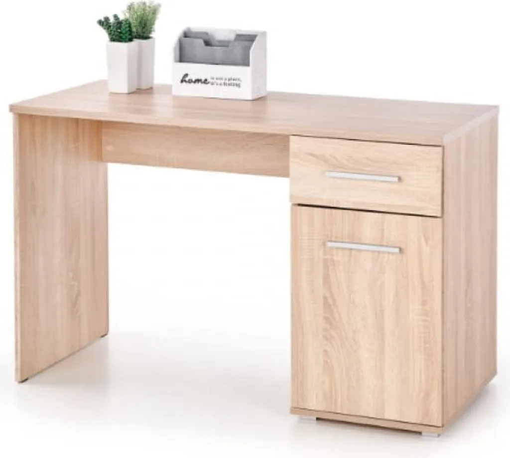 Bureau pratique avec armoire et tiroir Lima - Espace de travail robuste