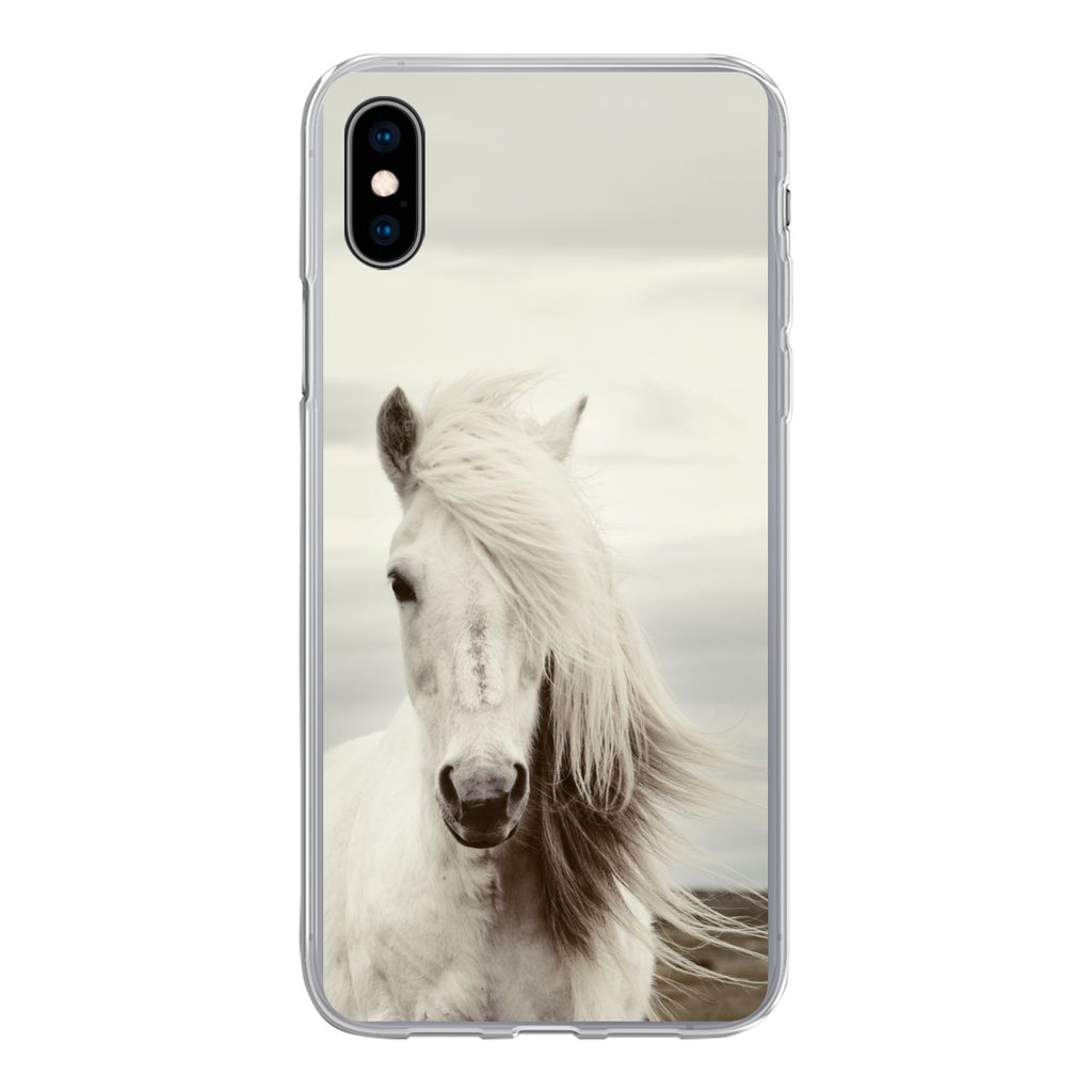 MuchoWow® Handyhülle Schutzhülle Hülle für iPhone Xs Pferd Produktbild 