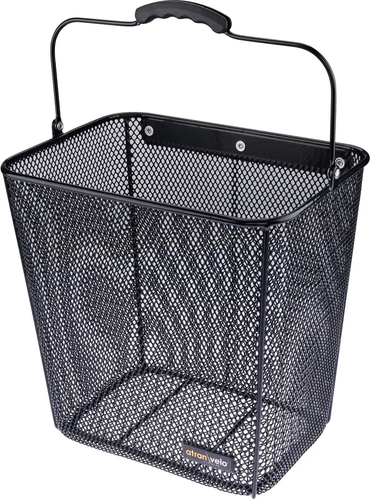 Panier AtranVelo Daily Side Noir 26L : Aluminium Robuste et Fixation AVS