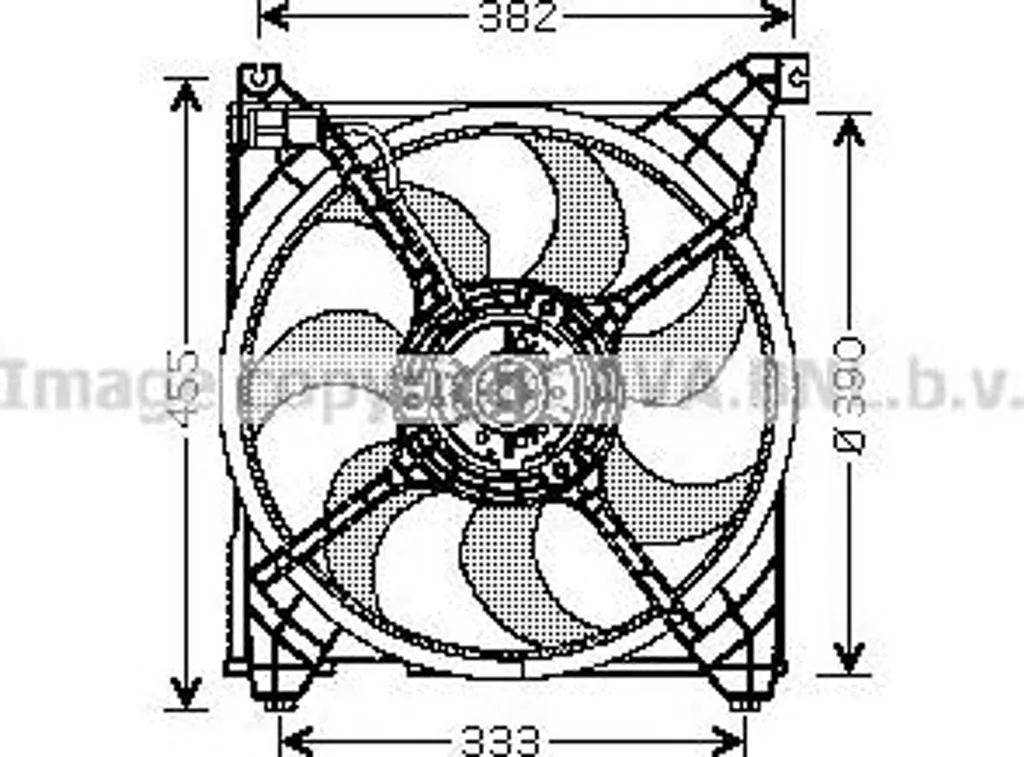 Ventilateur de refroidissement moteur idéal pour Santa Fe 2523138000 AVA