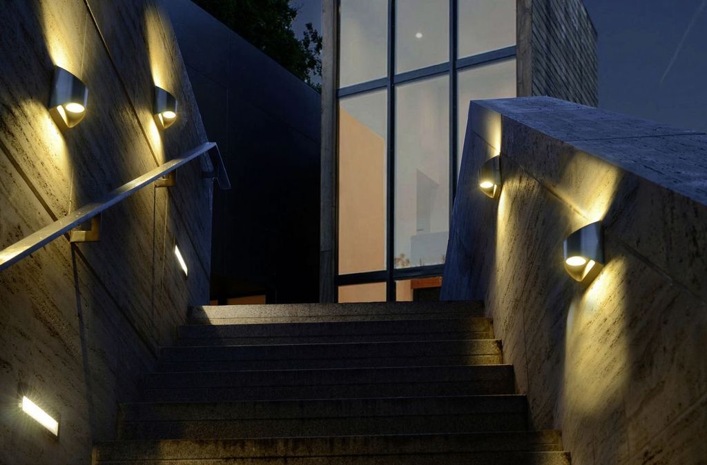 Lutec LED Außenwandleuchte Dodd Edelstahl Up- & Downlight Produktbild 15