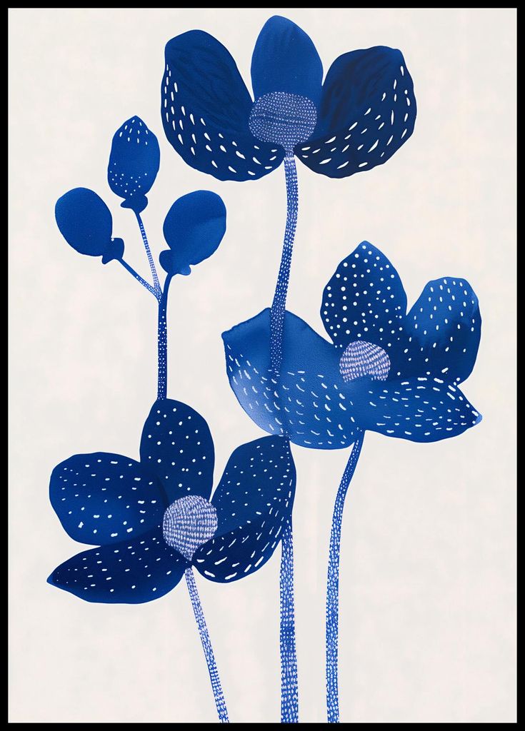 Plakat 64x90cm Nachtblumen