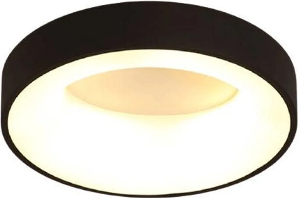 Plafonnier LED pour Salon et Chambre Noir 45cm à Intensité Réglable