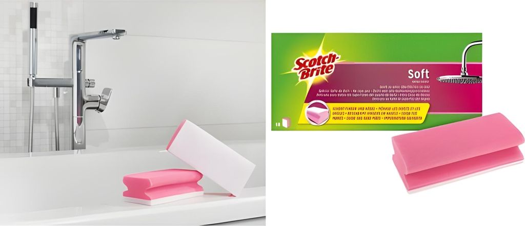 Scotch-Brite Reinigungsschwamm Soft, Farbe: rosa/weiá Image du produit 