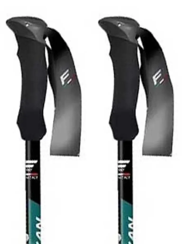 Bâton Fizan Compact Noir 132 cm : Système Flexy et Aluminium 7001 robuste