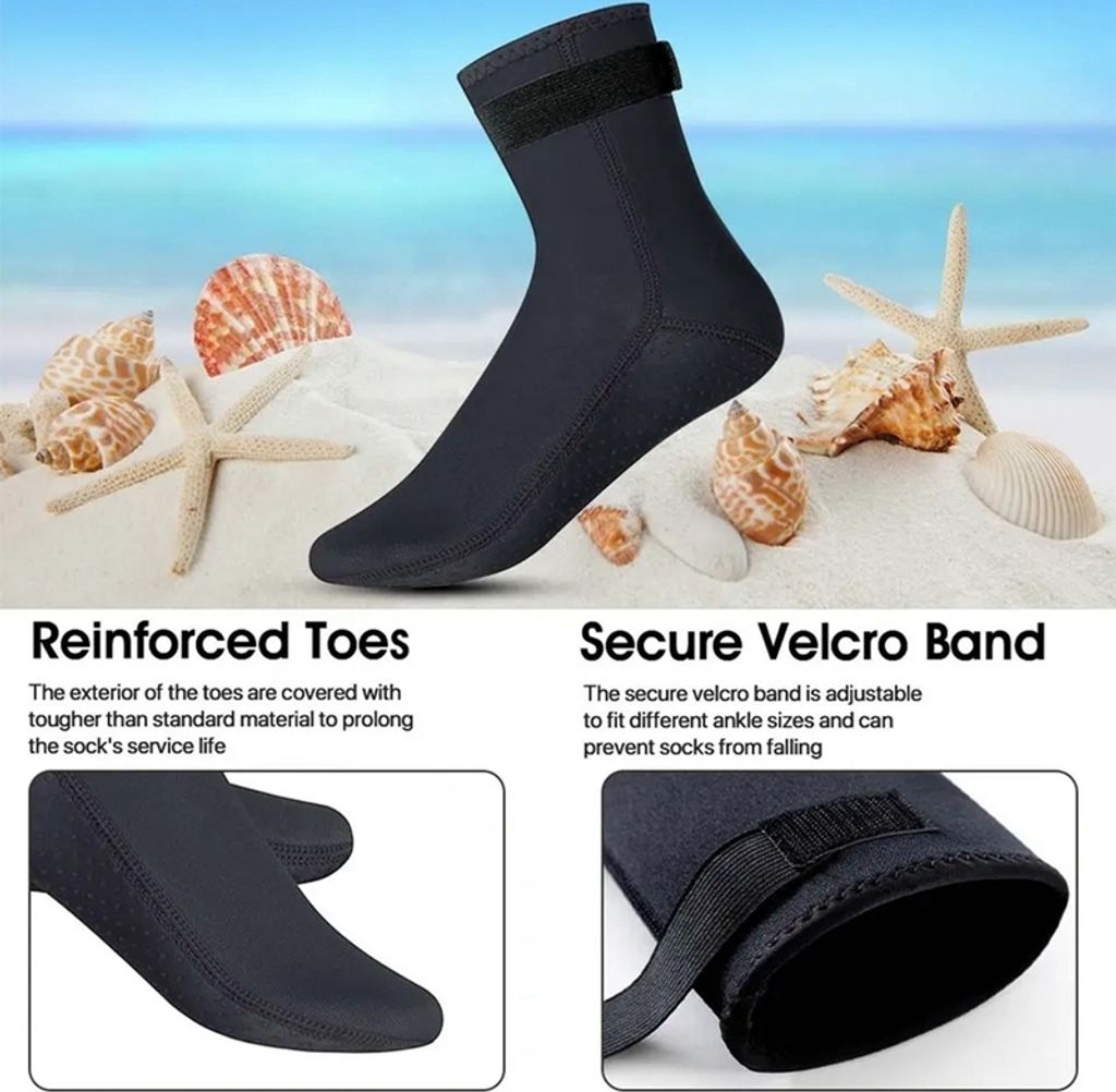 3mm Neopren Socken, Tauchsocken Neoprensocken mit Produktbild 9