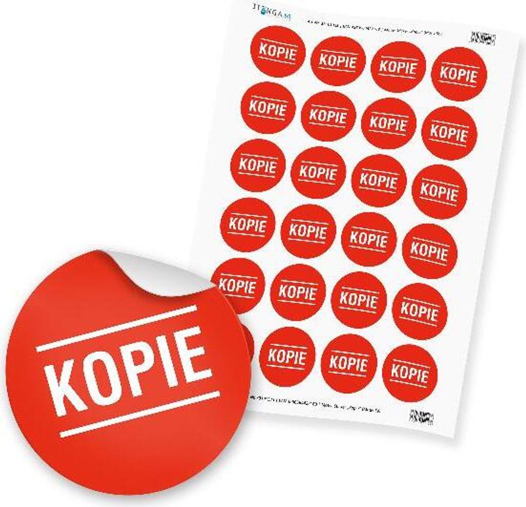 24 x itenga Hinweis Aufkleber Sticker KOPIE (Motiv 59)